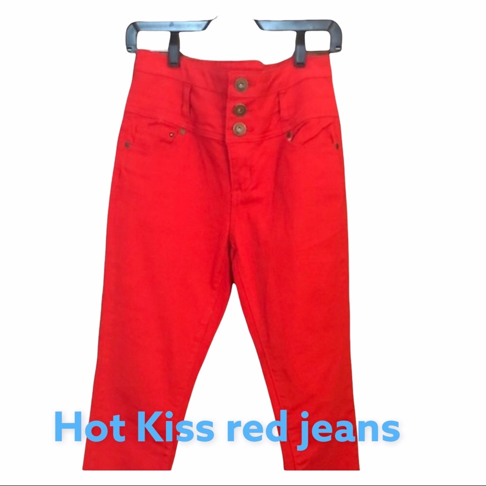 HOT KISS Red jeans